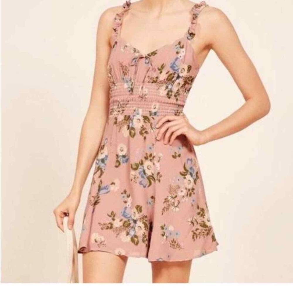 Reformation Elyse Floral Mini Dress